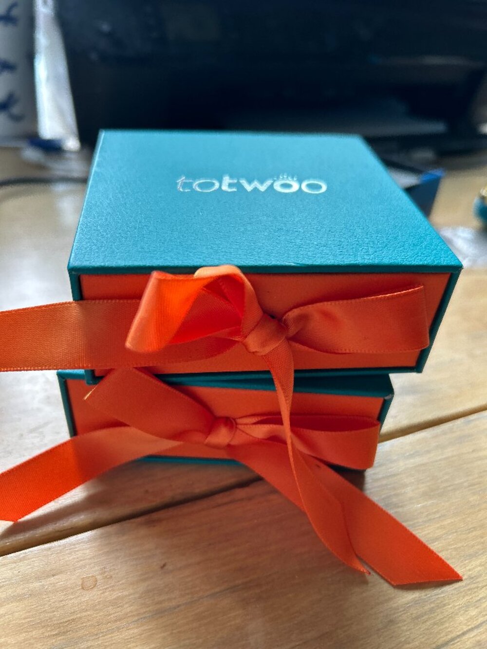 TOTWOO Smart Touch Bracelet Set for Couples – Black Sun Design – Braided Black